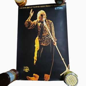 Rod Stewart King Biscuit Flower Hour 18x27 TDK Promo Poster Vintage 1979 RARE